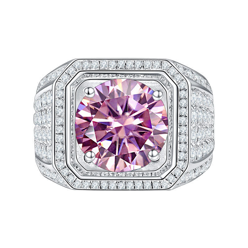 Luxury Full Colorful CVD Diamonds  Men's Ring - 2 CT Type