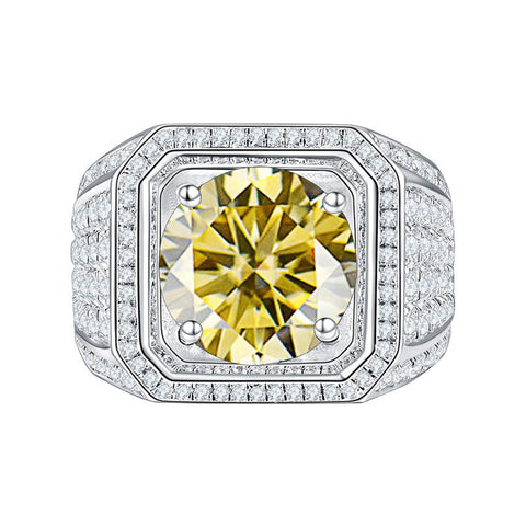 Luxury Full Colorful CVD Diamonds  Men's Ring - 2 CT Type