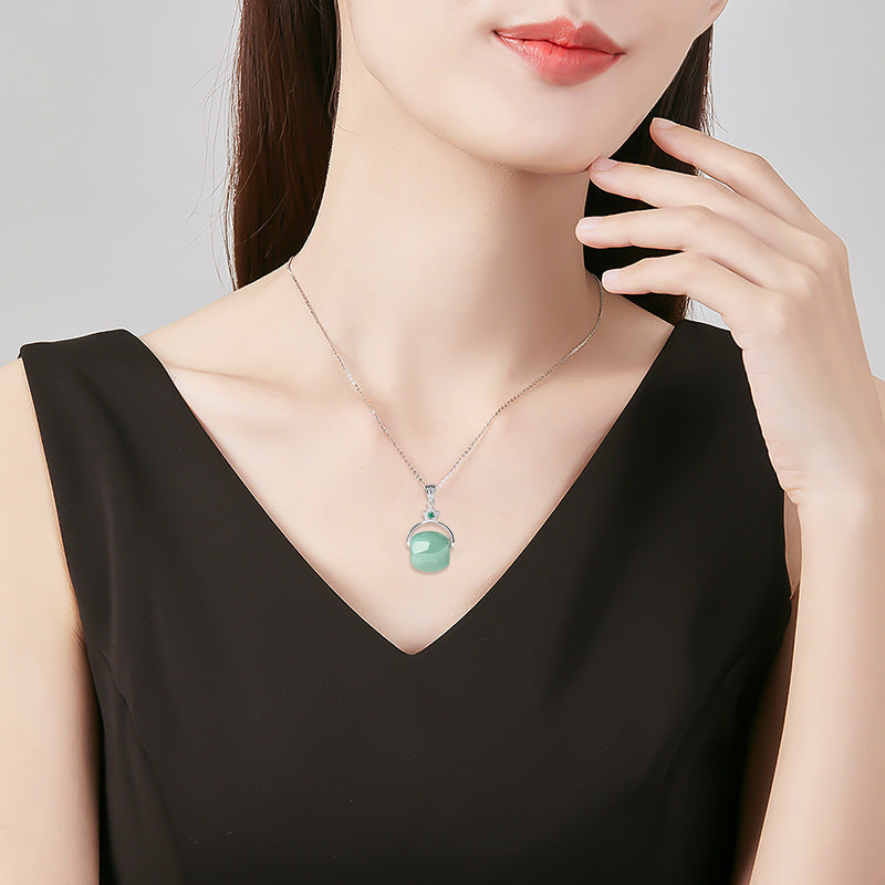 Natural Burmese Emerald Necklace