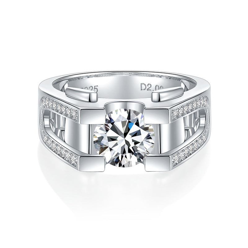 Fashion U Design CVD Diamonds Men's Ring