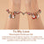 Fashion 2pcs/set Santa Claus Dangle Matching Christmas Magnet Bracelet For Couples Friendship