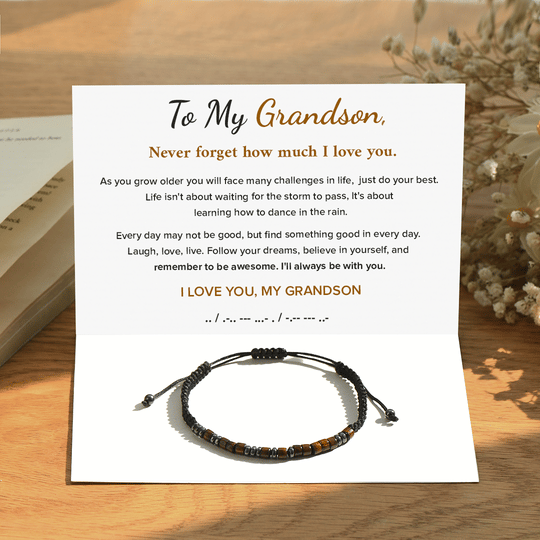 Last Day Promotion 49% OFF--🎁To My Son, I Love You Morse Code Bracelet