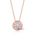 Bubble Series Rose Gold CVD Diamond Necklace Stud And Bracelet Jewlery Set - supskart