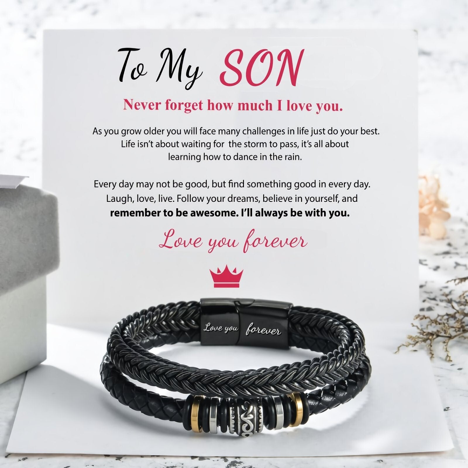 🎁 New Year SALE - 49% OFF🎁❤️- For Grandson - I Will Always Be With You - Double Row Bracelet