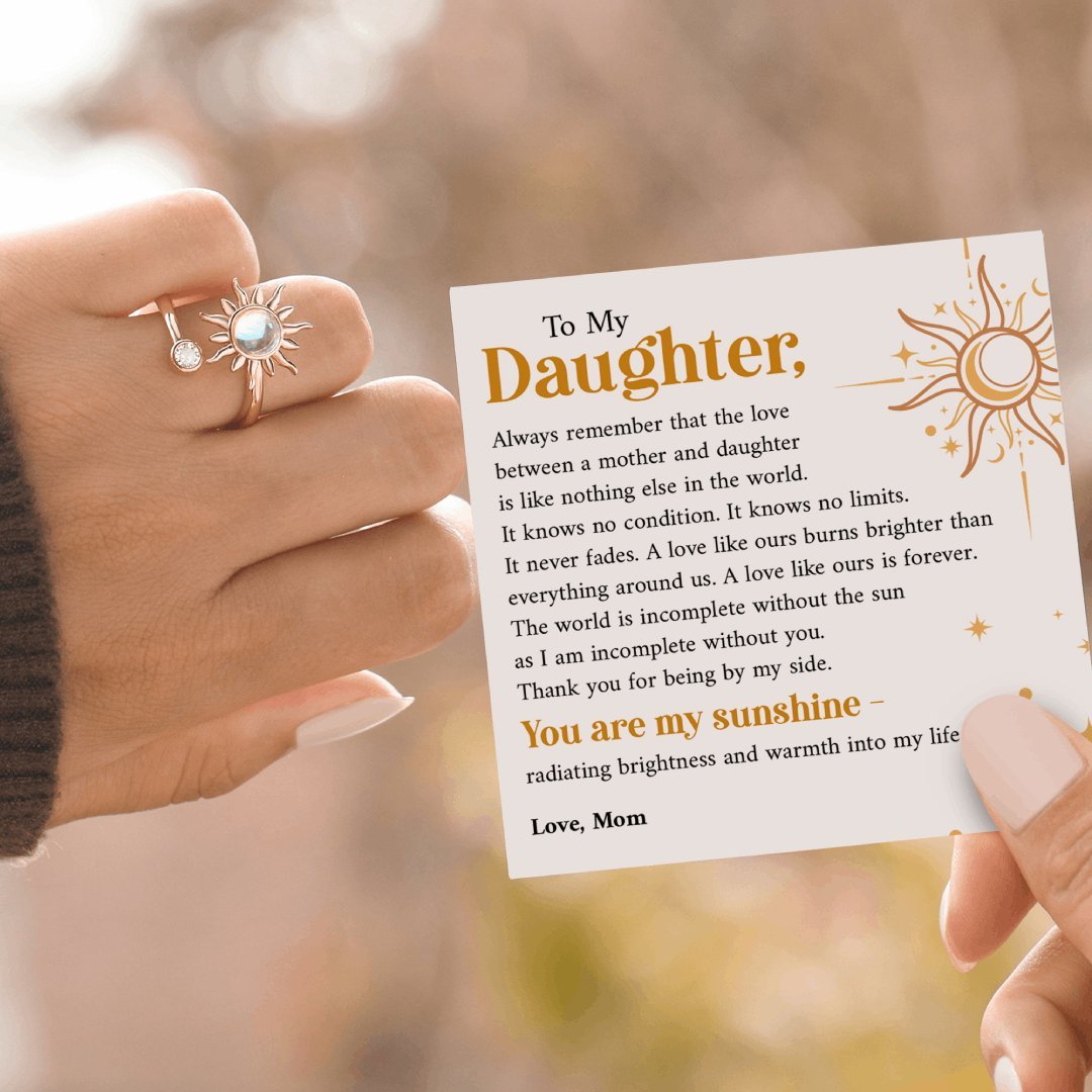 __Promotion- 49% OFF__To My Daughter Sunshine Fidget Ring