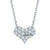 "Fall In Love At First Sight" CVD Diamond Necklace Stud And Bracelet Jewlery Set - supskart