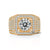Gold Super Luxury Full CVD Diamonds Men's Ring - supskart