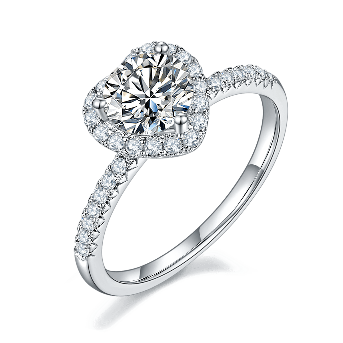 "Love Forever" CVD Diamond Ring-D color VVS - supskart