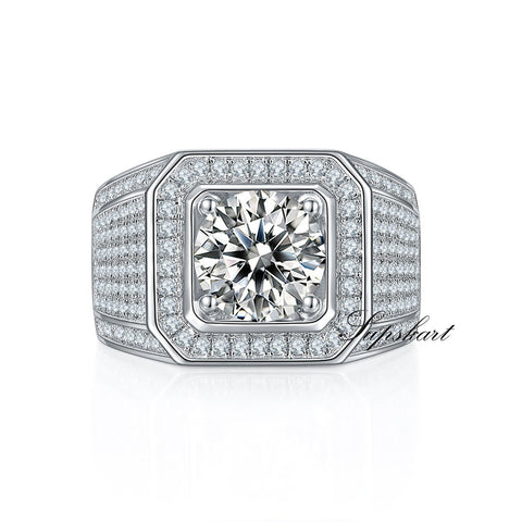 Luxury Full CVD Diamonds Men's Ring - supskart