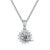 Sun Flower CVD Diamond Necklace Stud And Bracelet Jewlery Set - supskart