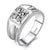 Two Row Design CVD Diamonds Men's Engagement Ring - supskart