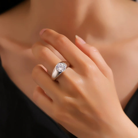 Pre Sale-‼2025 Hot Classic Style Men's CVD Diamonds  Men's Ring - Heart Arrow Cut