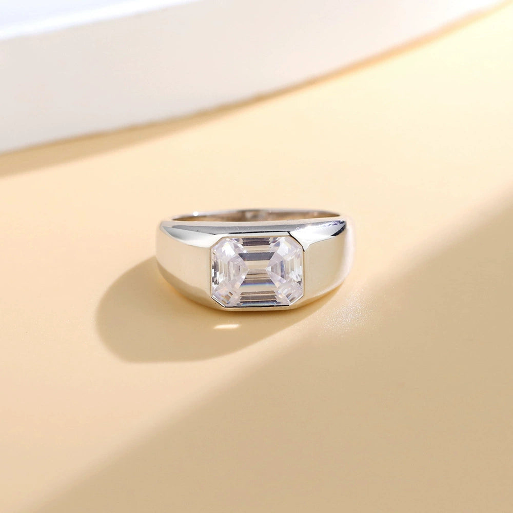 Pre Sale-‼2025 Hot Classic Style Men's CVD Diamonds  Men's Ring - Emerald Cut