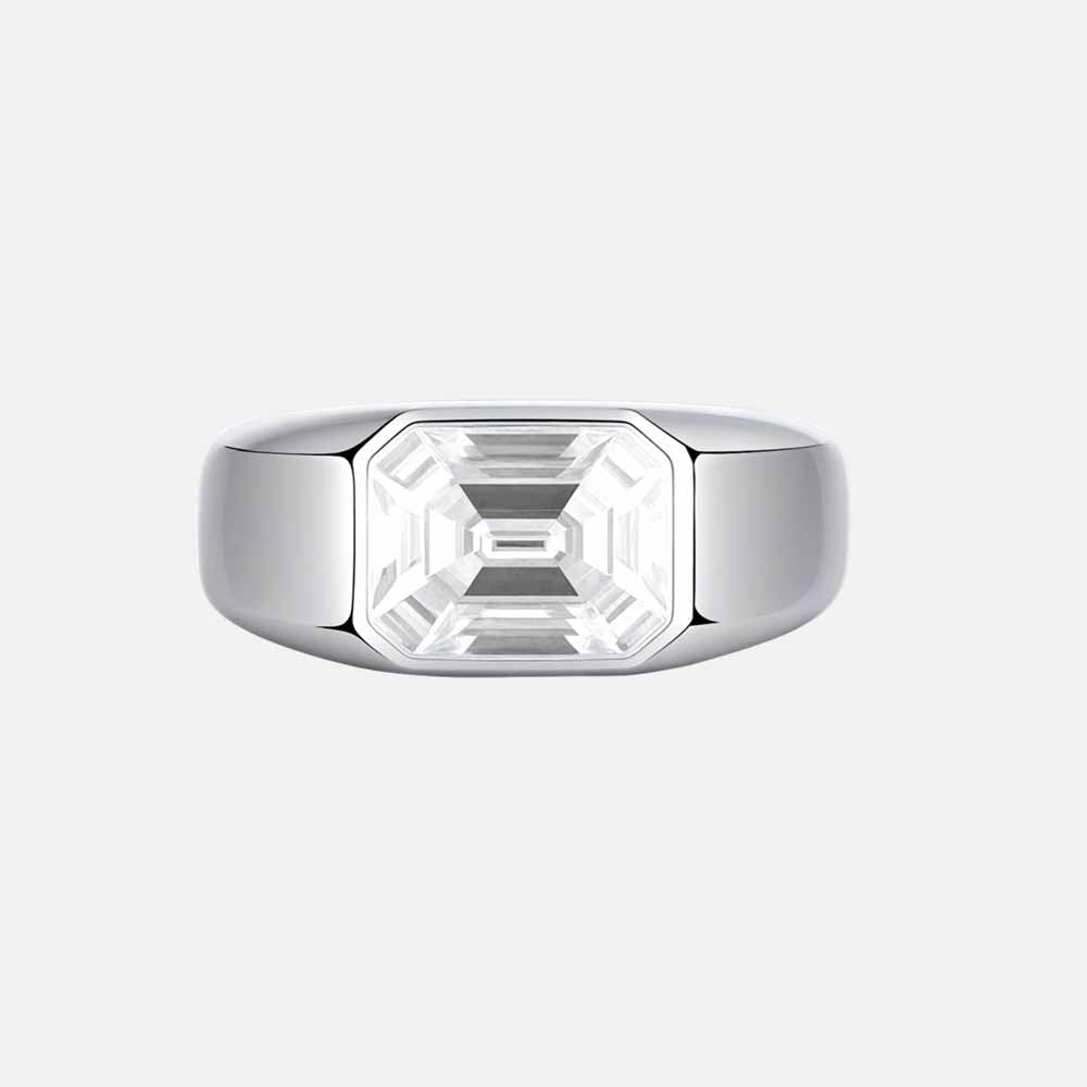 Pre Sale-‼2025 Hot Classic Style Men's CVD Diamonds  Men's Ring - Emerald Cut