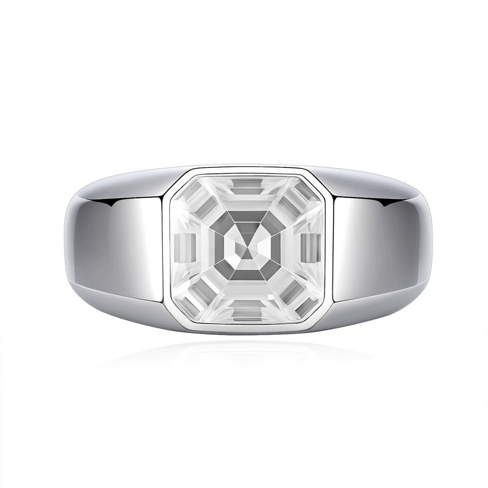 Pre Sale-‼2025 Hot Classic Style Men's CVD Diamonds  Men's Ring - Asscher Cut