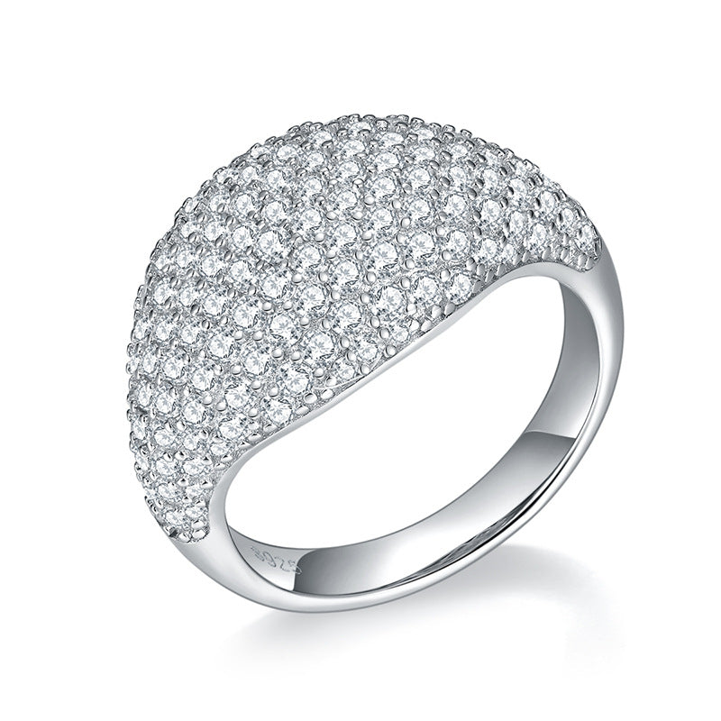 2024 Newest Full Luxury Unisex  CVD Diamond  Ring