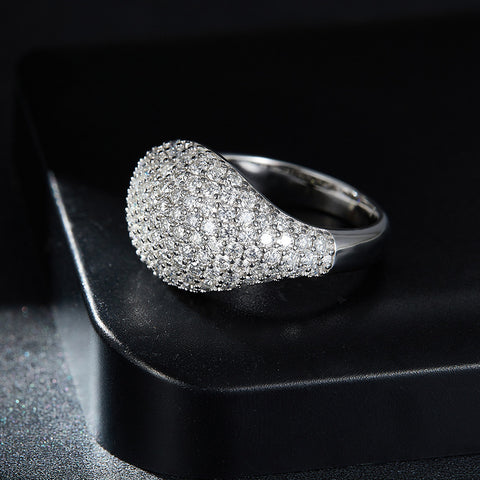 2024 Newest Full Luxury Unisex  CVD Diamond  Ring