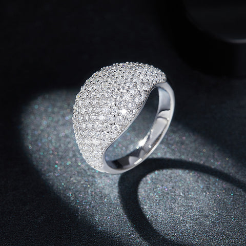 2024 Newest Full Luxury Unisex  CVD Diamond  Ring