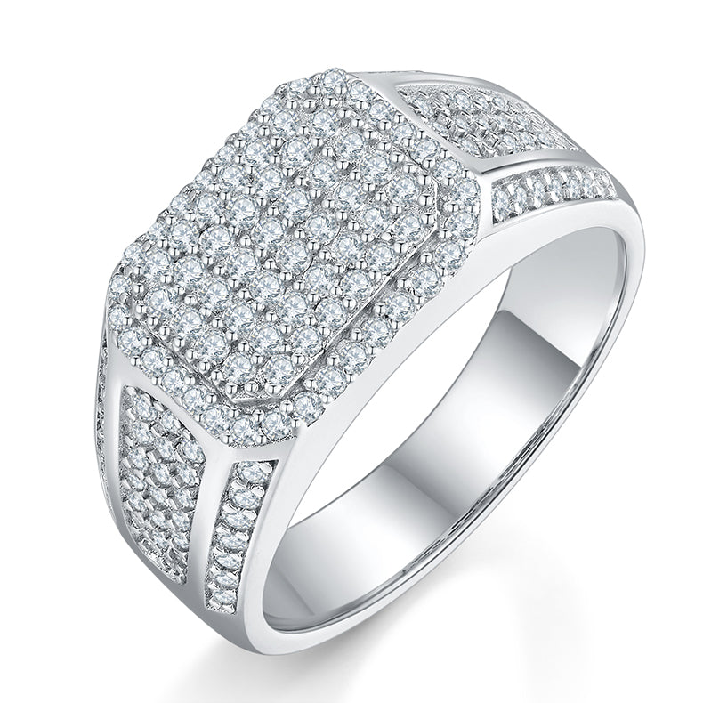 2023 Full Luxury Men's  CVD Diamond  Ring 01