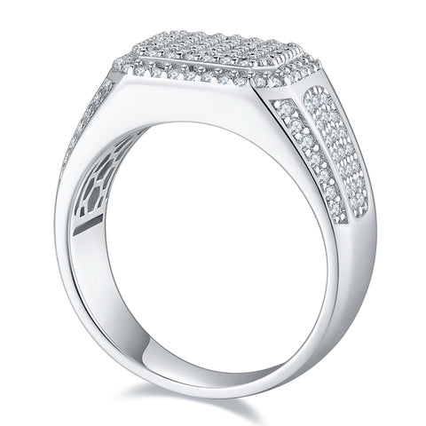 2023 Full Luxury Men's  CVD Diamond  Ring 01