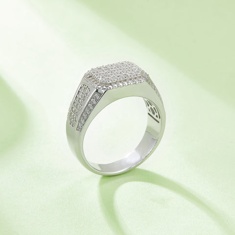 2023 Full Luxury Men's  CVD Diamond  Ring 01