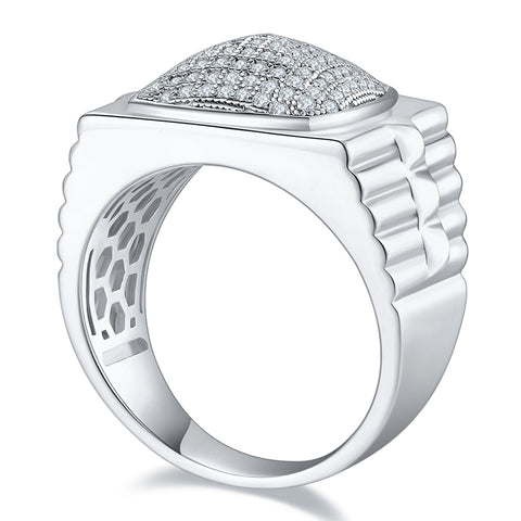 2023 Full Luxury Men's  CVD Diamond  Ring 02