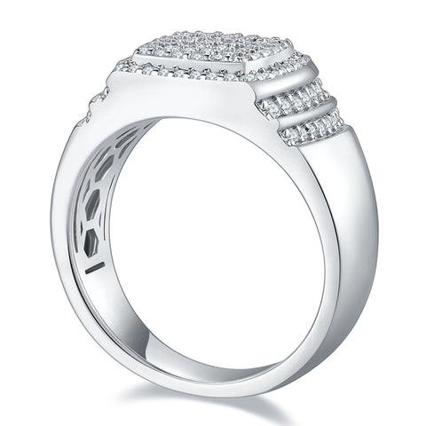 2023 Full Luxury Men's  CVD Diamond  Ring 03