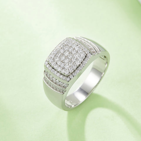 2023 Full Luxury Men's  CVD Diamond  Ring 03