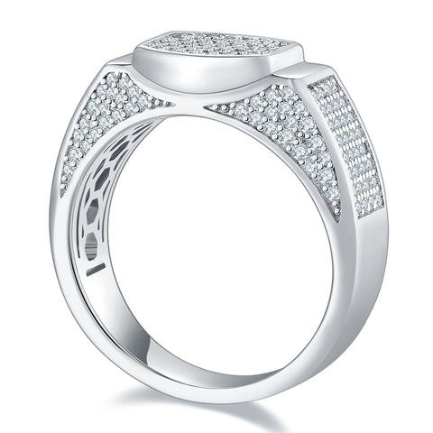 2023 Full Luxury Men's  CVD Diamond  Ring 04