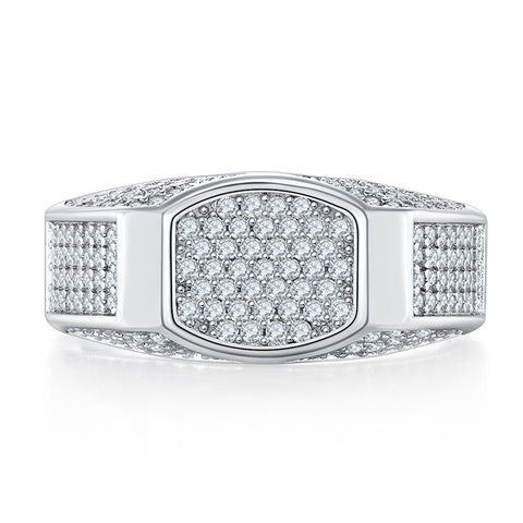 2023 Full Luxury Men's  CVD Diamond  Ring 04