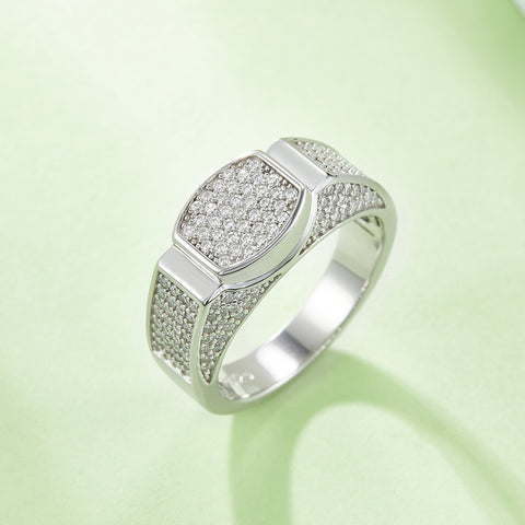 2023 Full Luxury Men's  CVD Diamond  Ring 04