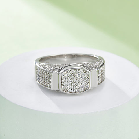 2023 Full Luxury Men's  CVD Diamond  Ring 04