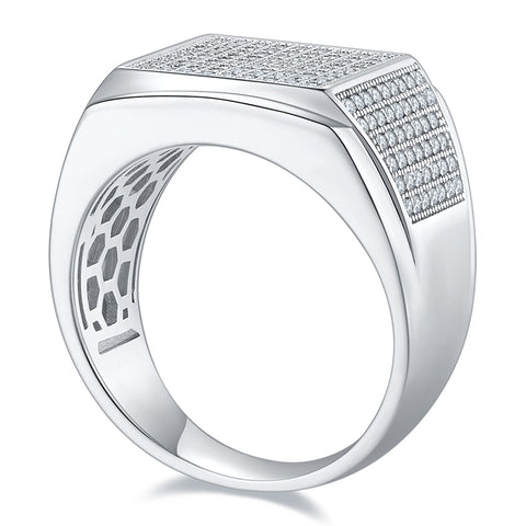 2023 Full Luxury Men's  CVD Diamond  Ring 05