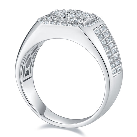 2023 Full Luxury Men's  CVD Diamond  Ring 06