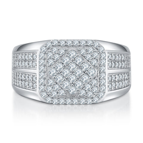 2023 Full Luxury Men's  CVD Diamond  Ring 06