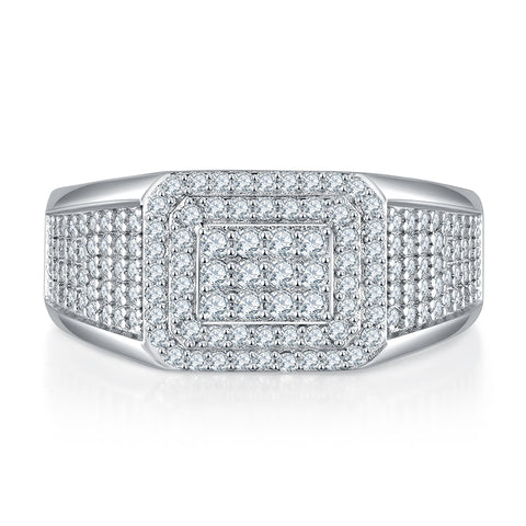 2023 Full Luxury Men's  CVD Diamond  Ring 07