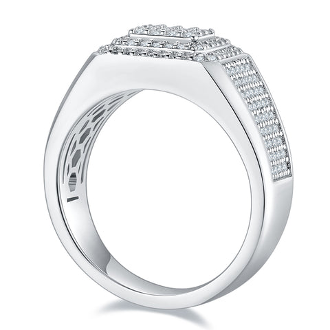 2023 Full Luxury Men's  CVD Diamond  Ring 07