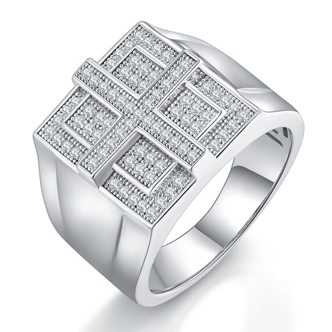 2023 Full Luxury Men's  CVD Diamond  Ring 10