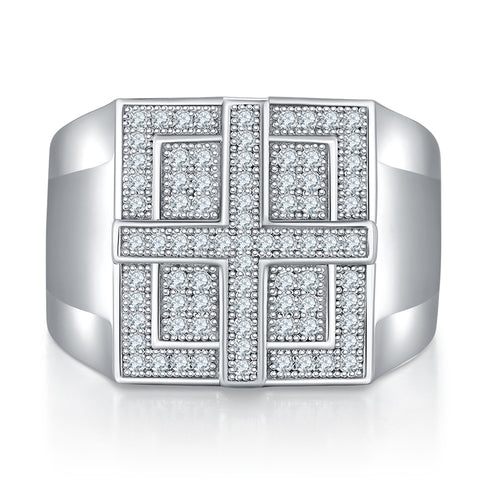 2023 Full Luxury Men's  CVD Diamond  Ring 10