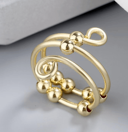 __ Last Day Promotion 49% OFF __For Daughter - Drive Away Your Anxiety Circle Beads Fidget Ring