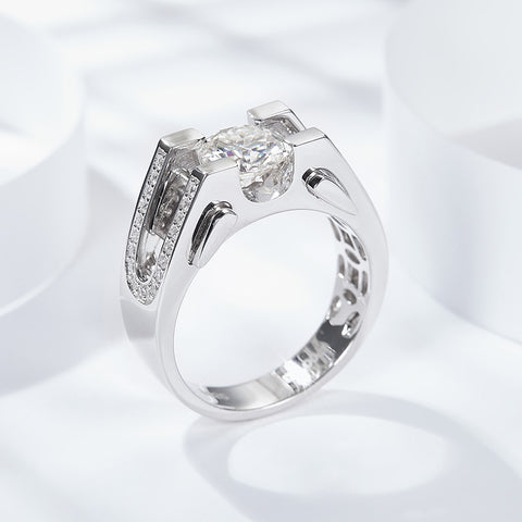 Fashion U Design CVD Diamonds Men's Ring