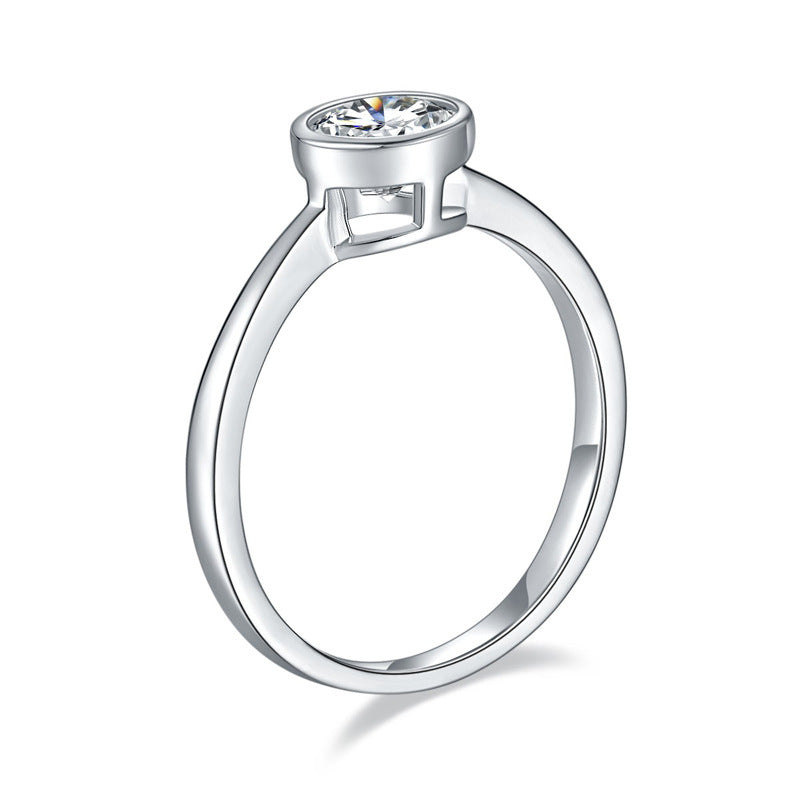 T Design CVD Diamond Ring-D color VVS