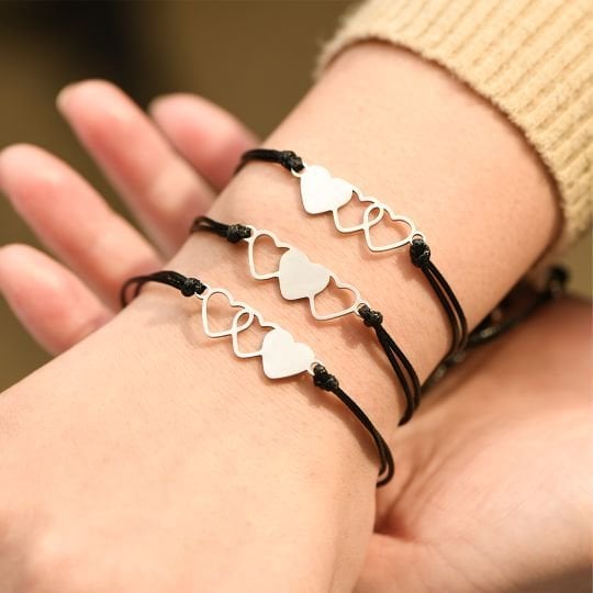 🎁  Last Day Promotion 70% OFF🎁 To My Sister, We’re Connected By Heart Bracelet Set