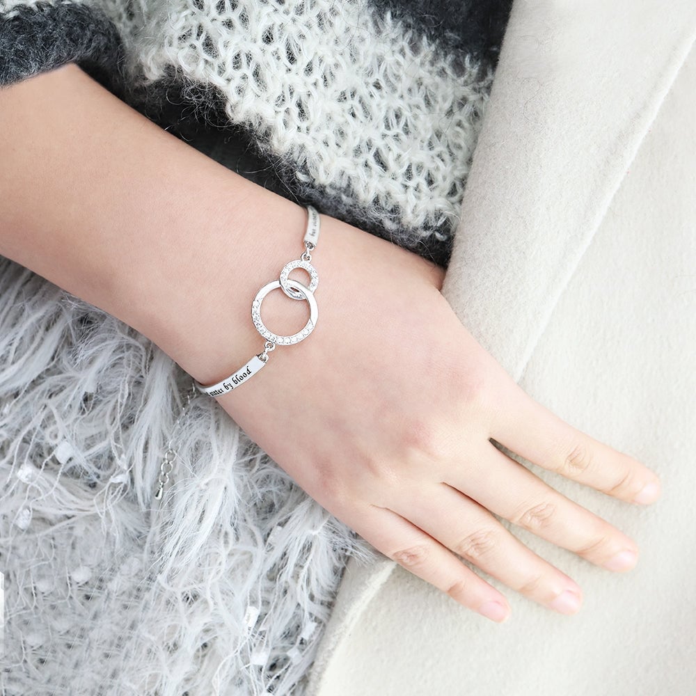 TO MY BEST FRIEND &#39;SISTERS BY HEART&#39; BRACELET
