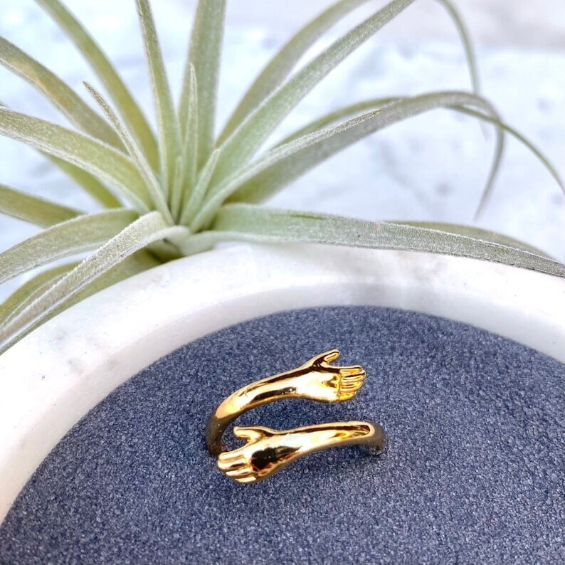 Promotion 49% OFF--__ The best  gift for loved ones__ Love Hug Ring _ Adjustable