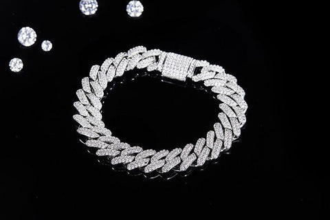 10mm Width Supskart CVD Diamond Cuban Link Necklace - supskart