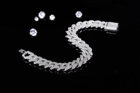 10mm Width Supskart CVD Diamond Cuban Link Necklace - supskart