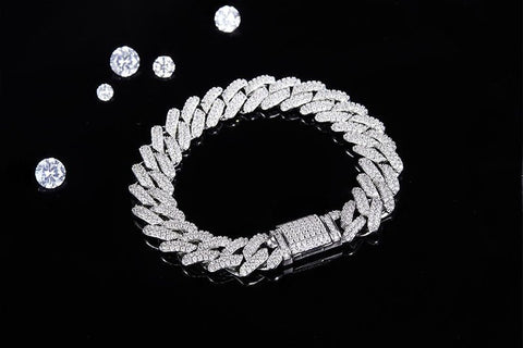 10mm Width Supskart CVD Diamond Cuban Link Necklace - supskart