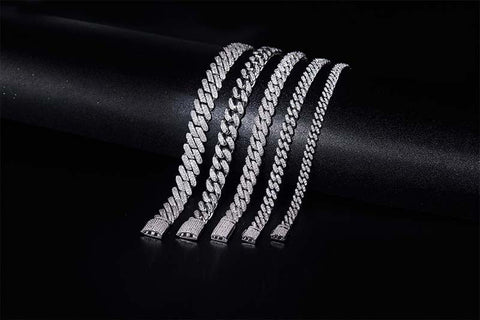 10mm Width Supskart CVD Diamond Cuban Link Necklace - supskart