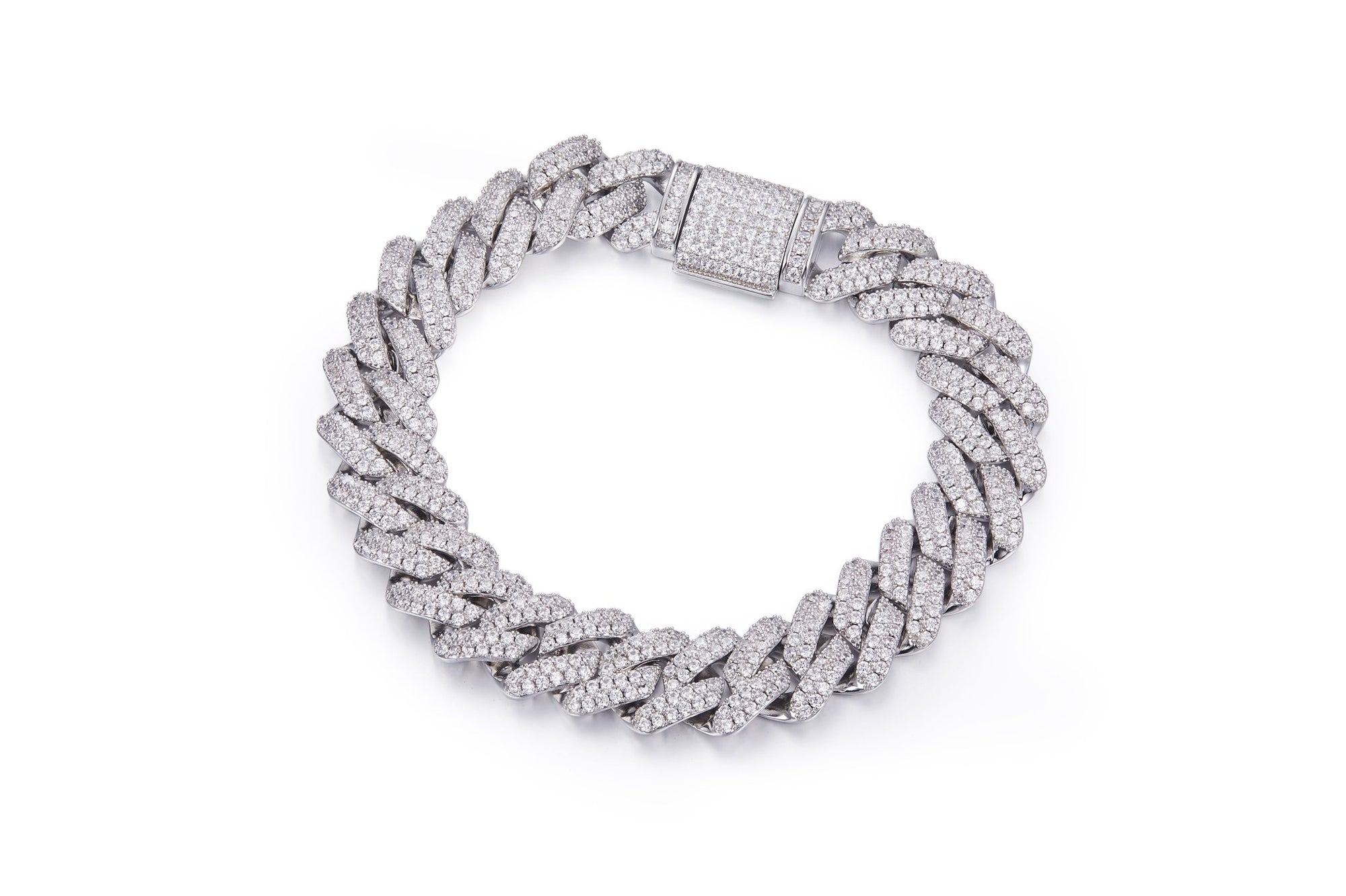 14mm Width Supskart CVD Diamond Cuban Link Necklace - supskart